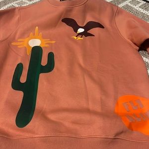 Roku Studio men’s salmon STAY WILD sweatshirt size M